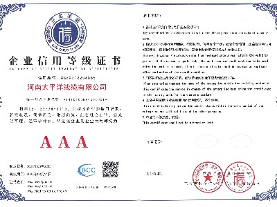 企業(yè)信用等級證書(shū) (2)